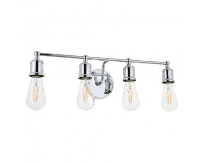 Elegant Serif 5 Lights Wall Sconce - Chrome, L 22.1" (LD4028W22C)