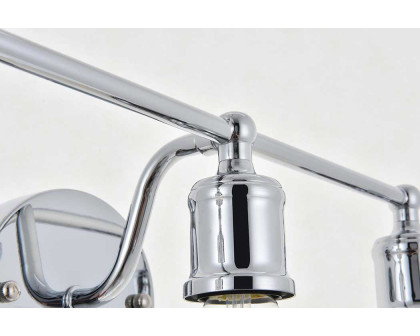 Elegant Serif 5 Lights Wall Sconce - Chrome, L 28.8" (LD4028W29C)