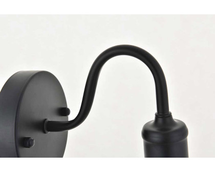 Elegant Serif 5 Lights Wall Sconce - Black, L 4.7" (LD4028W5BK)