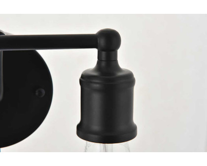 Elegant Serif 5 Lights Wall Sconce - Black, L 8.7" (LD4028W9BK)