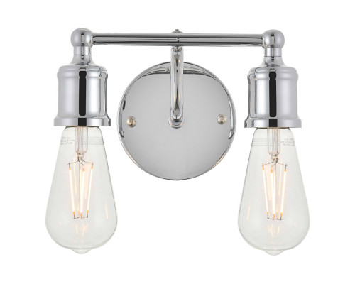 Elegant Serif 5 Lights Wall Sconce - Chrome, L 8.7" (LD4028W9C)