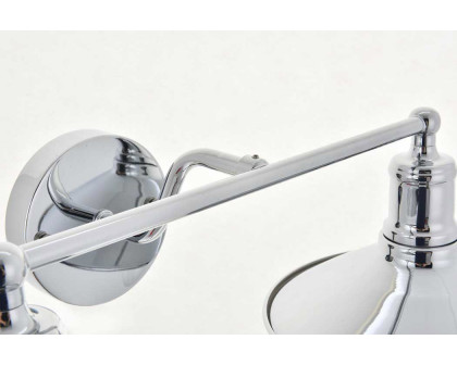 Elegant Etude 2 Lights Wall Sconce - Chrome, L 20.9" (LD4033W21C)