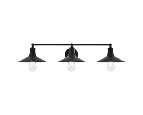 Elegant Etude 2 Lights Wall Sconce - Black, L 33.1" (LD4033W33BK)