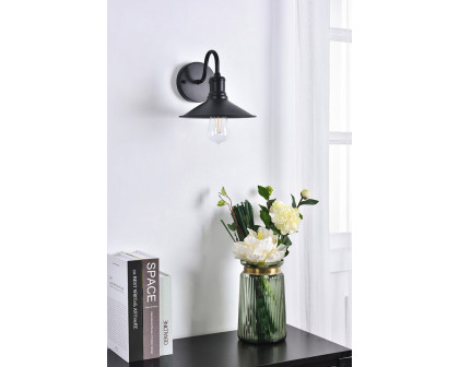 Elegant Etude 2 Lights Wall Sconce - Black, L 8.7" (LD4033W9BK)