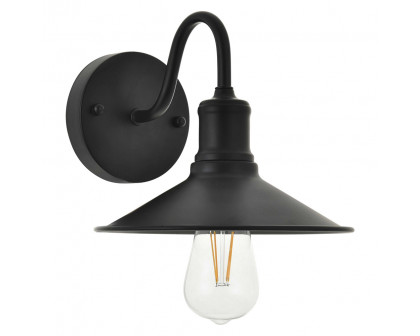 Elegant Etude 2 Lights Wall Sconce - Black, L 8.7" (LD4033W9BK)