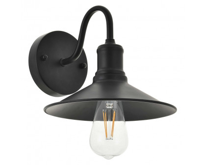 Elegant Etude 2 Lights Wall Sconce - Black, L 8.7" (LD4033W9BK)