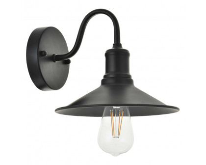 Elegant Etude 2 Lights Wall Sconce - Black, L 8.7" (LD4033W9BK)