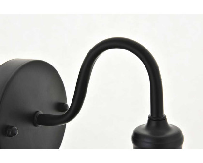 Elegant Etude 2 Lights Wall Sconce - Black, L 8.7" (LD4033W9BK)