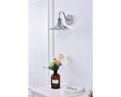 Elegant Etude 2 Lights Wall Sconce - Chrome, L 8.7" (LD4033W9C)