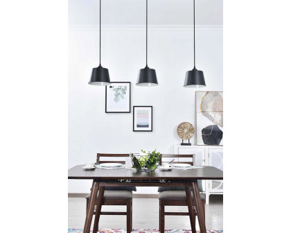 Elegant Nota 3 Light Pendant - Black (LD4057D40BK)