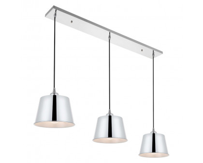 Elegant Nota 3 Light Pendant - Chrome (LD4057D40C)