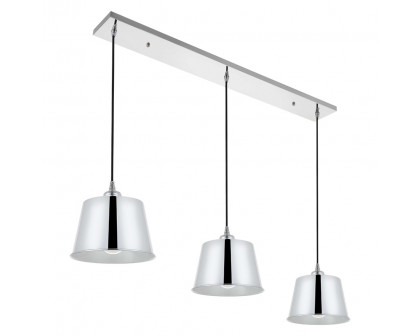 Elegant Nota 3 Light Pendant - Chrome (LD4057D40C)