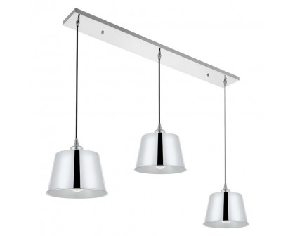 Elegant Nota 3 Light Pendant - Chrome (LD4057D40C)