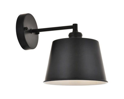 Elegant Nota 1 Light Wall Sconce - Black (LD4058W8BK)