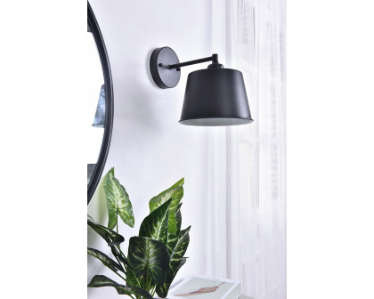 Elegant Nota 1 Light Wall Sconce - Black (LD4058W8BK)