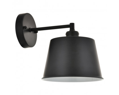 Elegant Nota 1 Light Wall Sconce - Black (LD4058W8BK)