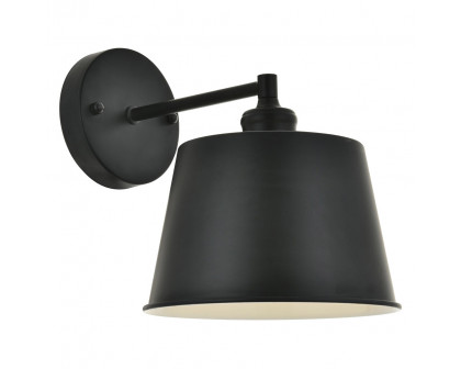 Elegant Nota 1 Light Wall Sconce - Black (LD4058W8BK)