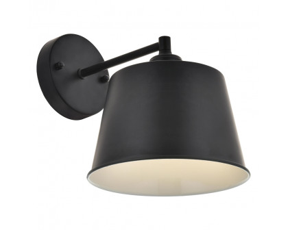 Elegant Nota 1 Light Wall Sconce - Black (LD4058W8BK)