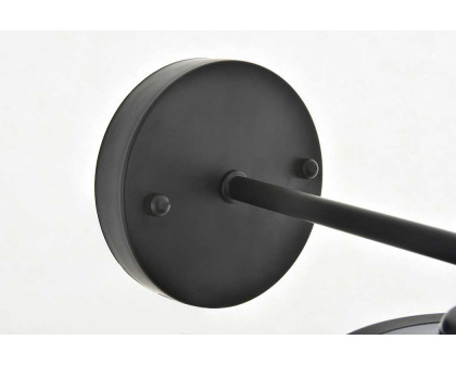 Elegant Nota 1 Light Wall Sconce - Black (LD4058W8BK)