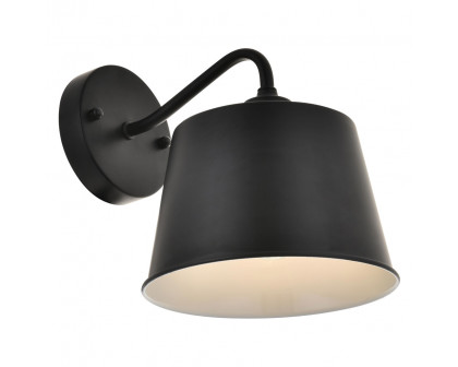 Elegant Nota 1 Light Wall Sconce - Black (LD4059W8BK)