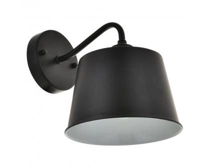 Elegant Nota 1 Light Wall Sconce - Black (LD4059W8BK)