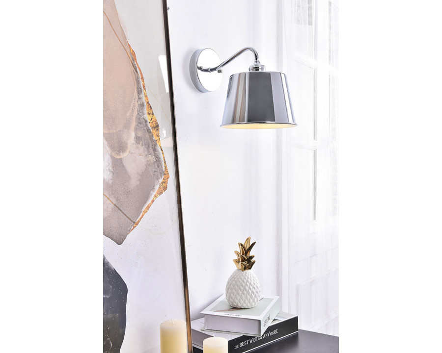 Elegant Nota 1 Light Wall Sconce - Chrome (LD4059W8C)