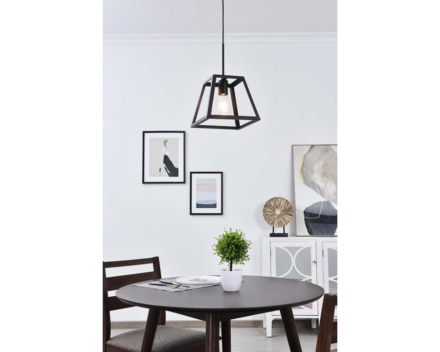 Elegant Resolute 5 Light Pendant - Black, L 10" (LD4061D10BK)