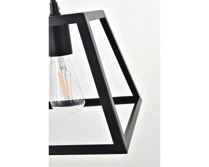 Elegant Resolute 5 Light Pendant - Black, L 10" (LD4061D10BK)