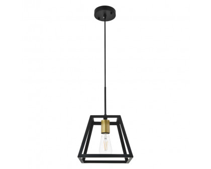 Elegant Resolute 5 Light Pendant - Brass/Black, L 10" (LD4061D10BRB)