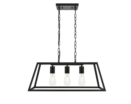 Elegant Resolute 5 Light Pendant - Black, L 25" (LD4061D25BK)