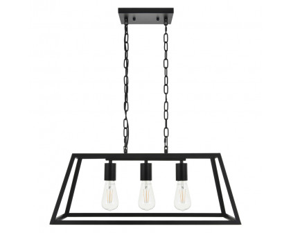 Elegant Resolute 5 Light Pendant - Black, L 25" (LD4061D25BK)