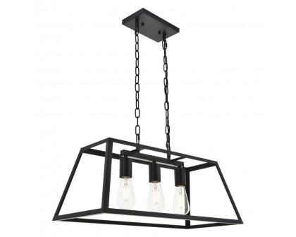 Elegant Resolute 5 Light Pendant - Black, L 25" (LD4061D25BK)