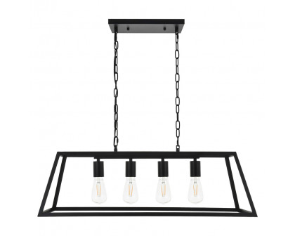 Elegant Resolute 5 Light Pendant - Black, L 32" (LD4061D32BK)