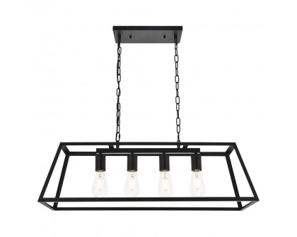 Elegant Resolute 5 Light Pendant - Black, L 32" (LD4061D32BK)