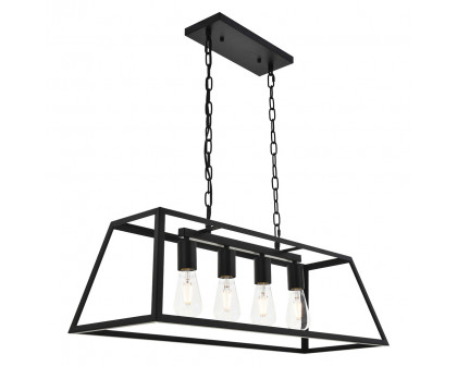 Elegant Resolute 5 Light Pendant - Black, L 32" (LD4061D32BK)