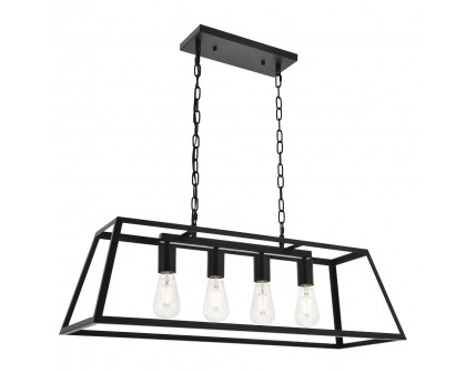 Elegant Resolute 5 Light Pendant - Black, L 32" (LD4061D32BK)