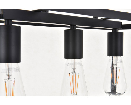 Elegant Resolute 3 Light Pendant - Black, L 25" (LD4063D25BK)