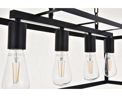 Elegant Resolute 3 Light Pendant - Black, L 32" (LD4063D32BK)