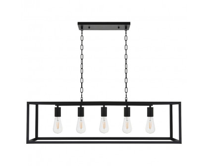 Elegant Resolute 3 Light Pendant - Black, L 38" (LD4063D38BK)