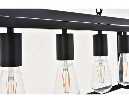 Elegant Resolute 3 Light Pendant - Black, L 38" (LD4063D38BK)