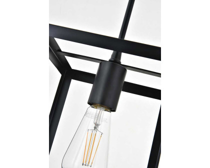 Elegant Resolute 3 Light Pendant - Black, L 8" (LD4063D8BK)