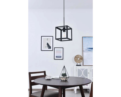 Elegant Resolute 3 Light Pendant - Black, L 8" (LD4063D8BK)