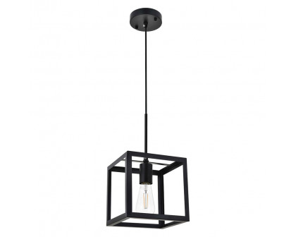 Elegant Resolute 3 Light Pendant - Black, L 8" (LD4063D8BK)