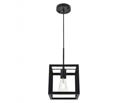 Elegant Resolute 3 Light Pendant - Black, L 8" (LD4063D8BK)