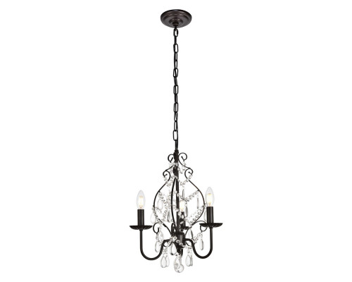 Elegant Blaise 3-Light Pendant - Oil Rubbed Bronze, L 15" (LD5003D15ORB)