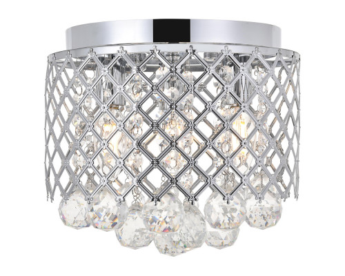 Elegant Tully 4-Light Flush Mount - Chrome, L 10" (LD5010F10C)