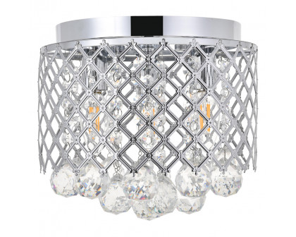 Elegant Tully 4-Light Flush Mount - Chrome, L 10" (LD5010F10C)