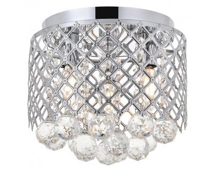 Elegant Tully 4-Light Flush Mount - Chrome, L 10" (LD5010F10C)