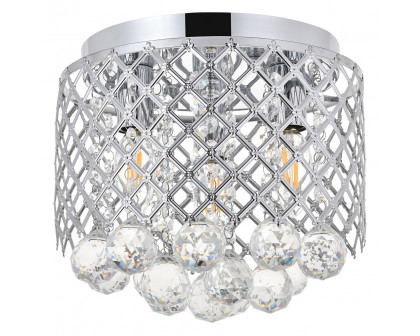 Elegant Tully 4-Light Flush Mount - Chrome, L 10" (LD5010F10C)