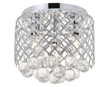 Elegant Tully 4-Light Flush Mount - Chrome, L 10" (LD5010F10C)